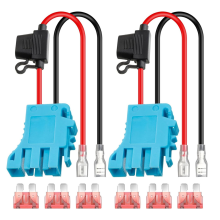 2Pack 12 AWG Kabelboom Connector Vervanging voor Peg-Perego 12Volt SLA Accu Rijden op Voertuig Rijdend Speelgoed met Zekering