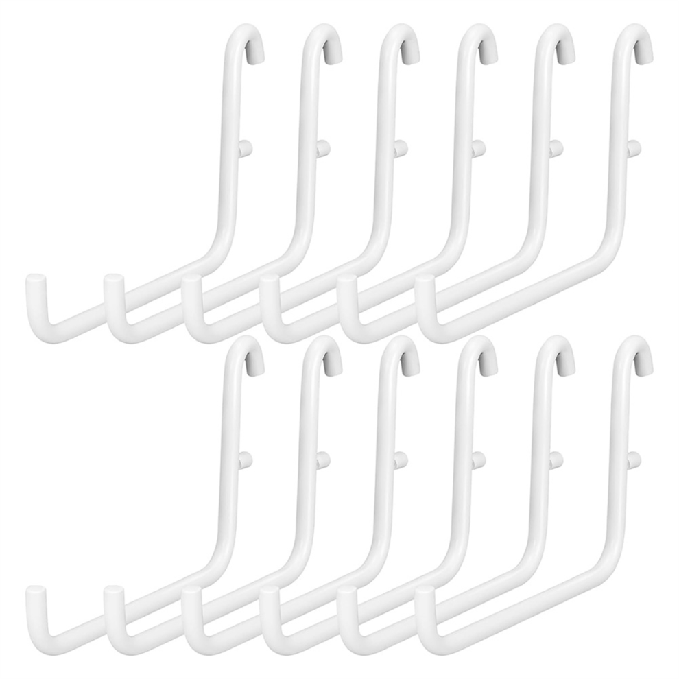 12Pcs Peg Board Hooks, Accessories, Long Hooks Set Metal Storage Tool Waterproof Home Office-image-OPC-PGF2YBJ-NEW