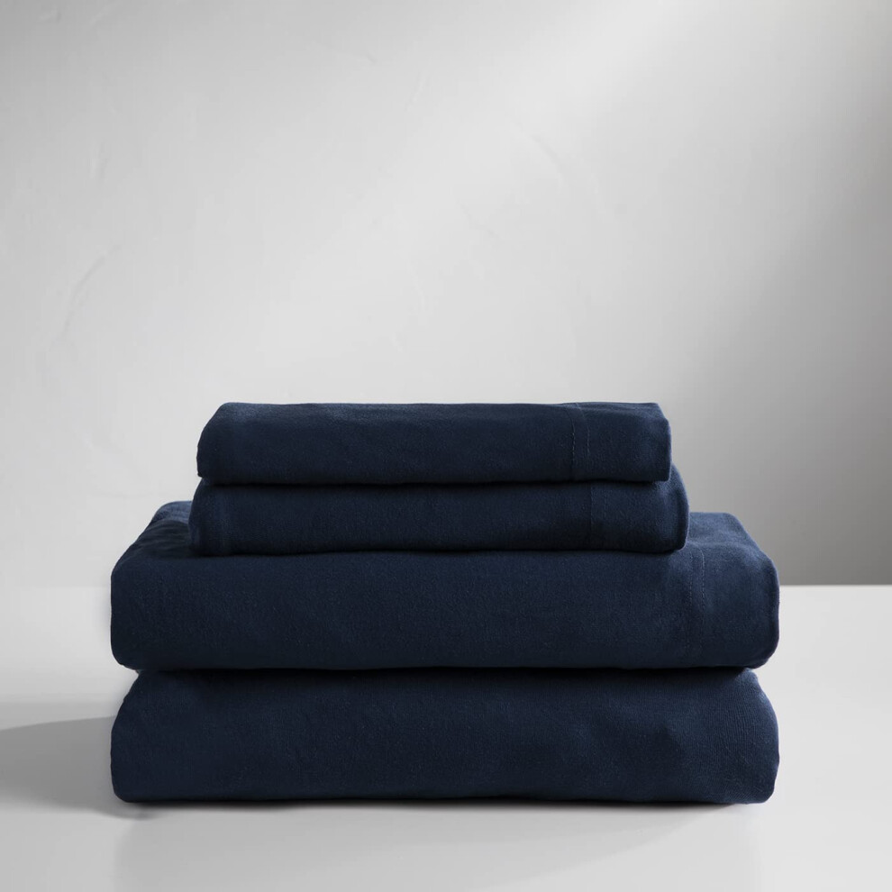 Baltic Linen Jersey Sheet Set King Navy