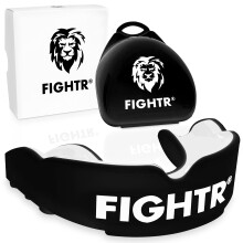 Paradenti FIGHTR Premium - per una respirazione eccellente e facile da indossare | Paradenti sportivo per boxe, MMA, calcio, lacrosse, hockey e a