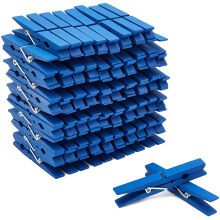 100 Pack isoa puista mustaa pyykkinappulaa askarteluihin Tee-se-itse-projekteihin Riippuva pyykkimassa (4 tuumaa)