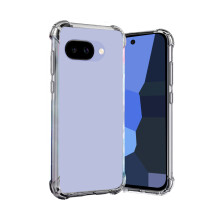 (Clear) For Google Pixel 9a Bumper Plain Silicone Gel Phone Case