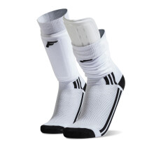 Franklin Sports Youth Adult Soccer Shin Guard Socks - Voksne Kids Soccer Socks med indbyggede Shin Guards - Beskyttende fodboldudstyr til børn