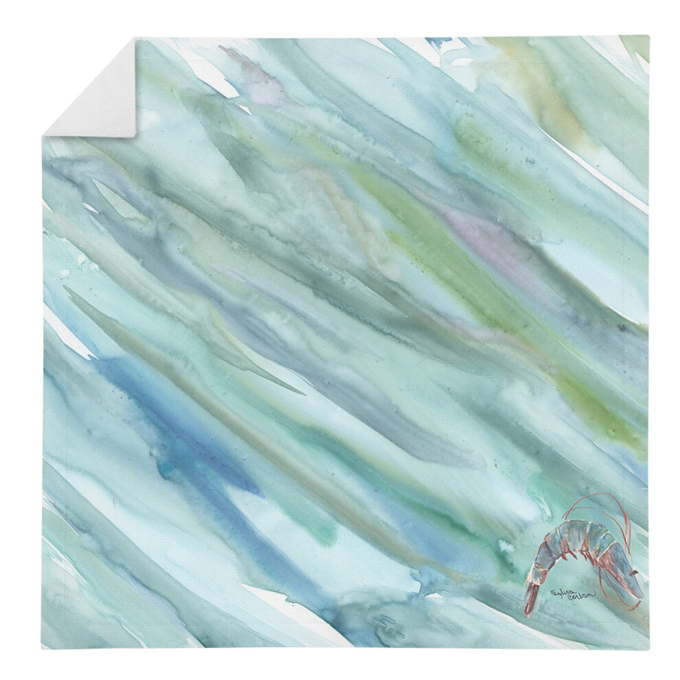 Crevette n   1 sur serviette bleue SC2052NAP