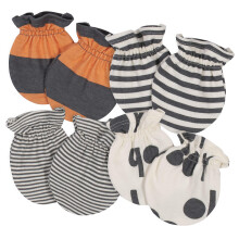 Voks af Gerber Baby Boys 4-Pack Mittens Greyivoryorange nyf?dt