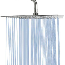 Rain Shower head NearMoon High Flow Stainless Steel Square Rainfall ShowerHead Waterfall Bath Shower Body Covering Ceiling or Wall Mount (16 Inch