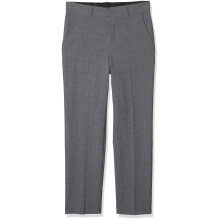 Van Heusen Boys Big Flex Stretch Flat Front Dress Pants Oxford grey 18