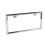 Creathome 3D Chrome License Plate Frames  Pure Zinc Alloy Metal (Triangle Patterned) 1