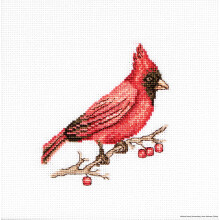 Kit de punto de cruz Luca-S Cardenal 10x9cm