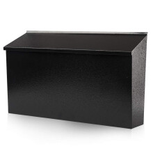 KYODOLED falra szerelheto postalda nagy kapacits postalda horganyzott acl rozsdall fm postafik postalda kltri 15,75""x9,44""x4,72"" fekete