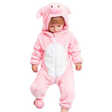 Disfraces de cerdito beb   , traje unisex para ni   os peque   os, disfraz de Halloween, mono de 2 a 6 meses