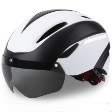 Casque de velo Shinmax pour hommes Femmes Casque de velo avec lunettes magnetiques detachables et sac portable reglables pour le casque de cyclis