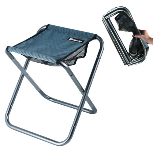 PLOGGING 2024 Opgewaardeerde Draagbare Opvouwbare Opvouwbare Kruk, Intrekbare Telescopische Opvouwbare Camping Kruk Adsjustable Kruk voor Volwassenen voor Outdoor Vissen Wandelen Tuinieren Reizen BBQ
