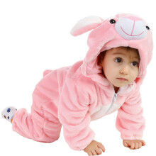 QIAONIUNIU Disfraces de Halloween para beb   s, conejitos, ropa para ni   os peque   os, mameluco de cosplay para beb   s de 18 a 24 meses