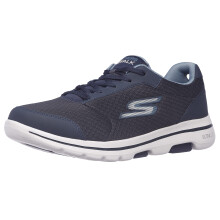Skechers Frfi Gowalk 5 Qualify-Athletic hls fuzos Performance stacipo Sneaker Navy 7 X-Wide