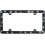Cornice per targa Cruiser Accessories Paws Bling, nera/cromata 1