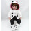 Reborn Baby Girl Dolls Roupas de 18 polegadas Roupa de panda para pre   os de 17-19 polegadas Reborna Boneca rec   m-nascida, menina combinando roupa 4