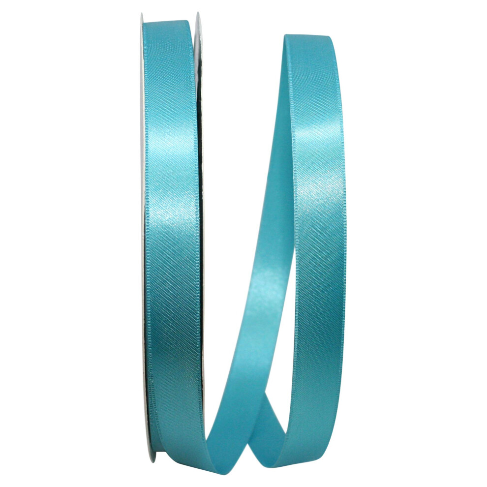 Reliant Ribbon 5000-913-03C Dubbelzijdig Satijnen Allure Dfs-Lint 5/8 Inch X 100 Yards Turquoise-image