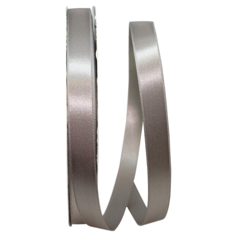 Reliant Ribbon Silver 5000-070-03C Double Face Satin Allure Dfs Ribbon 5/8 Inch X 100 Yards