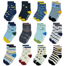Tphon Rutschfeste Kindersocken mit Greifer, 12 Paar Anti-Rutsch-Socken f   r Jungen und M   dchen, Babysocken f   r 5   7-j   hrige Kinder