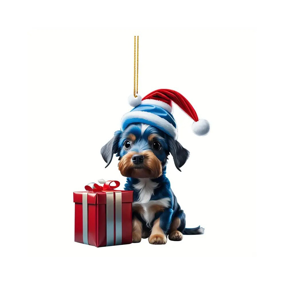 (4) Charming Acrylic Dog Christmas Tree Ornament Decorative Pendant Holidays For Festive-image-OPC-PGF9MVK-NEW