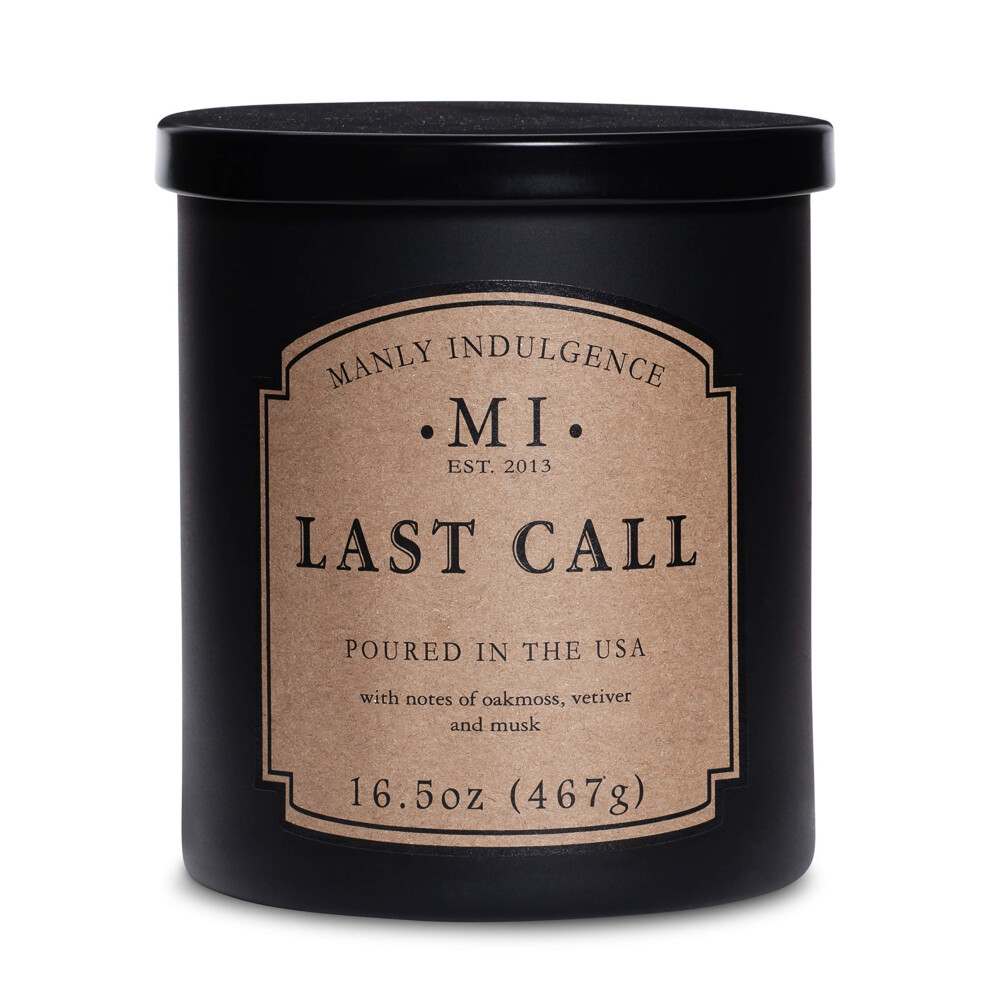 Manly Indulgence Scented Candles for Men|Last Call - Oakmoss  Vetiver & Musk|Strong Masculine Fragrance  Long-Lasting Candles for Home|Soy Blend Wax|1-image-OPC-PFM7NB7-NEW