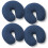 Saloniture 4-Pack Copripiumino Microfibra per Massaggi - Ultra Morbido - Blu Navy 2