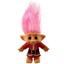 Lucky Troll Dolls Vintage Troll Dolls Kerstpoppen Chromatisch Schattig voor collecties Schoolproject Kunst en ambachten Feestartikelen - 19,5 cm hoog