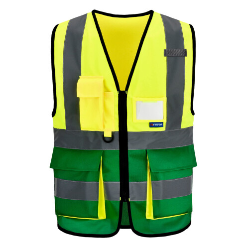 Chaleco de construccin A-SAFETY amarillo verde