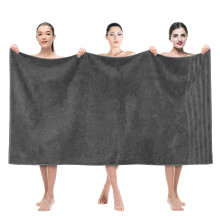 Lenis de banho grandes grandes americanos de linho macio 35x70 600 GSM 100% algodo toalhas de banho turco cinza escuro