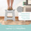 Vigar Compact Foldable Stool  12-1/2 inches  Lightweight  330-pound Capacity Non-Slip Folding Step Stool  Geometric Top 5