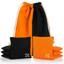 Play Platoon Professional Cornhole Bags - Set van 8 gereglementeerde dubbelzijdige zitzakken voor alle weersomstandigheden voor Pro Corn Hole Game -