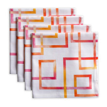 Maison D 'Hermine Noisette 100% coton 20 """" x20 """" Ensemble de 4 serviettes de napots en tissu lavables decoratives pour cadeaux fetes de buffet
