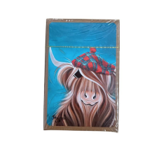 (Hamish) Scottish Highland Coo Cow McMoo Playing Cards - 4 Designs