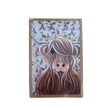 (Miss Thistle) Scottish Highland Coo Cow McMoo Playing Cards - 4 Designs