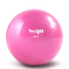 Yes4All Bola de Tonificación Suave de 5lb Rosa