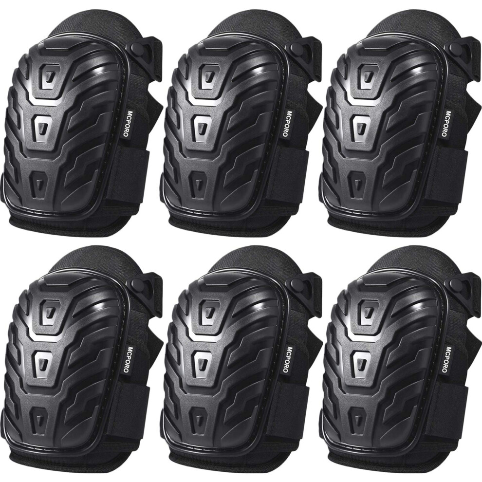 Mcporo Professional Knee Pads For Work - Breathable Heavy Duty Construction Pads With Foam Padding For Construction Gardening Flooring With Adjustab 749235139498