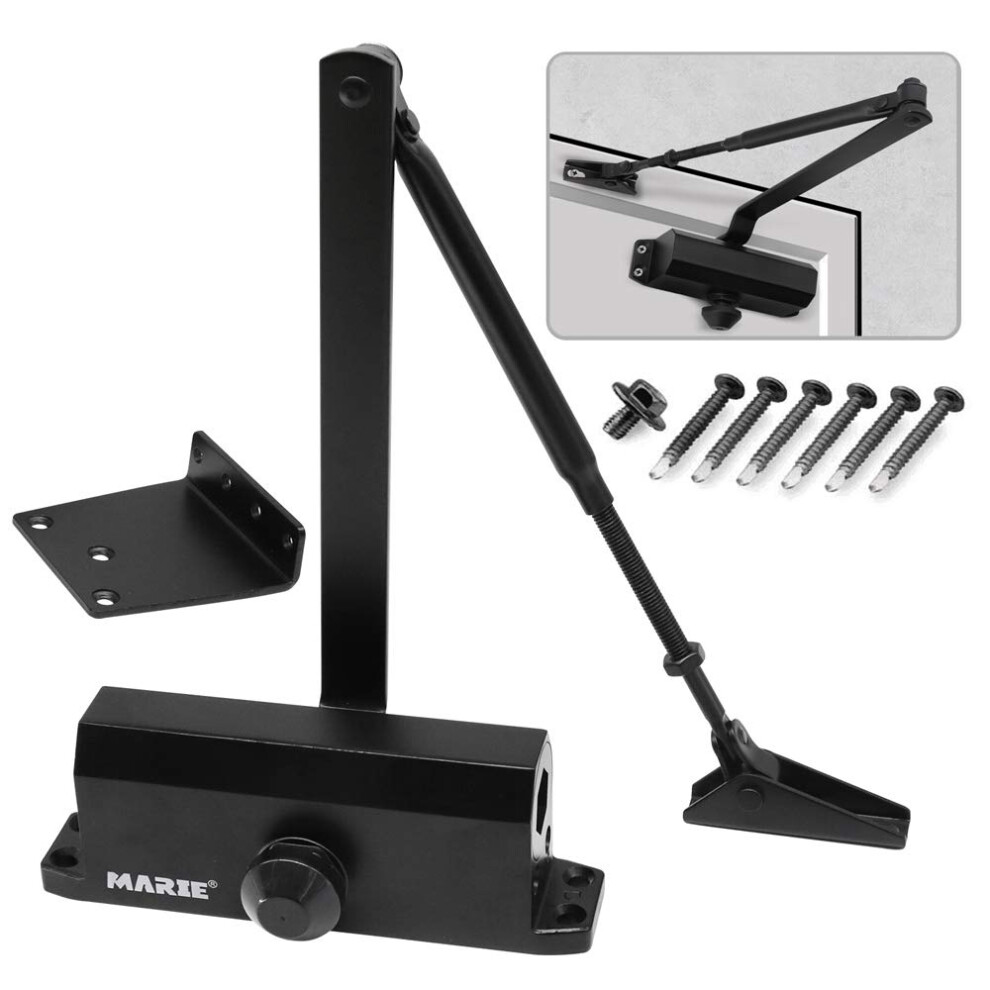 Marie Automatischer Hydraulischer Turschliesser Mit 3 Federn, Einstellbarer Grosse, Robuster Automatischer Schliesser Fur Wohn- Und Geschaftsturen,-image