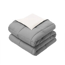 Royal Hotel Bedding Reversible Baby T?ppe sp?dbarnst?ppe Hypoallergenisk ned Alternativt baby t?ppe Medium varme 30 med 40 tommer s?t med 2 gr? -