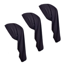 Unisex-Kappe aus Spandex-Zpfen und Dreadlocks, 3 Stck, Jumbo-Satin-Nachtschlafhaube, Haarbedeckung fr Mnner und Frauen (A1-Schwarz-3 Stck)