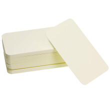 Penta Angel 100 stuks mini-papieren blanco cadeaukaartjes DIY knutselwerkjes kleine zakelijke berichtenkaartjes (beige)