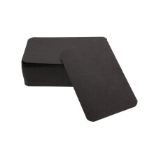 Penta Angel 100 Pcs Mini Paper Blank Gift Notes Cards DIY Craft Small Word Business Message Cards Black