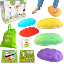 Hapinest Turtle Balance Stepping Stones voor kinderen Hindernisbaan Co?dinatiespel voor kinderen en familie Binnen Buiten Zintuiglijke speeltoestelle
