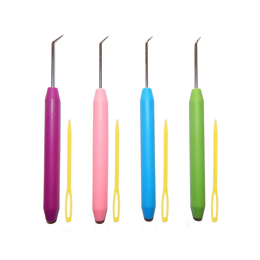 4 stuks kleurrijke breinaaldenset, weefgetouwhaak, haaknaalden, naainaalden, breinaalden voor breimachines, breiplanken
