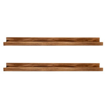 AZSKY 24"" zwevende wandplank, houten plank, wandgemonteerd, kinderkamer, boekenplank, kruidenrek, badkameropbergplanken, display-organizer, set van 2