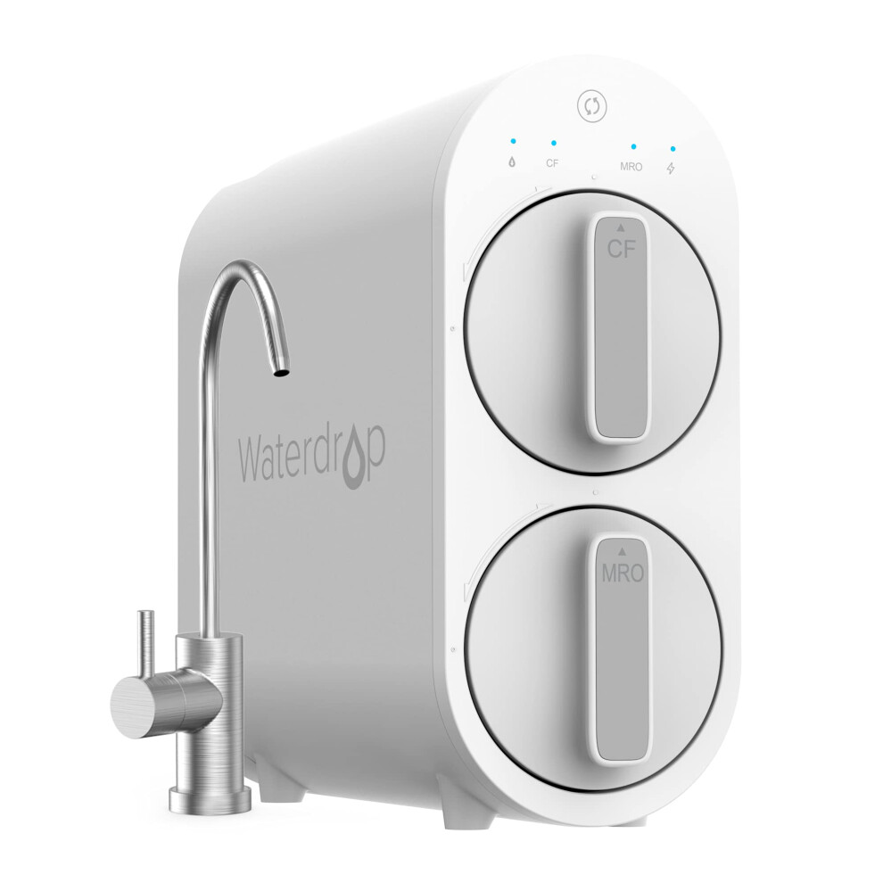 Waterdrop G2 7-Stage Tankless Ro System Wd-G2-W 400 Gpd Under-Sink Water Filter 1:1 Pure To Drain Reduces Tds