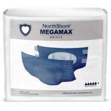 NorthShore MegaMax Fraldas Tipo Tab para Homens e Mulheres, Azul, Médio, Pack/10