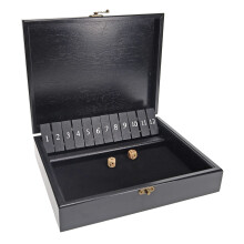 WE Games Shut The Box Game Fa kockajtk 2 vagy tbb jtkos szmra Egyszeru s szrakoztat oktatsi jtk asztali brjtk 12 szmlapka feketre f