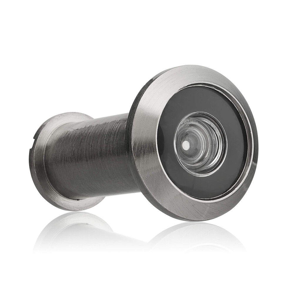 KS Hardware Door Viewer  Security Peep Hole Provides an Ultra Wide View  Peepholes for Doors 2 inches Thick  Satin Nickel