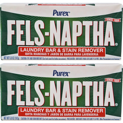 Fels Naptha Laundry Soap Bar - 5,0 oz - 2 PK